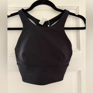 Lulu lemon Black Women's Wunder Train Long-Line Sports Bra size 4